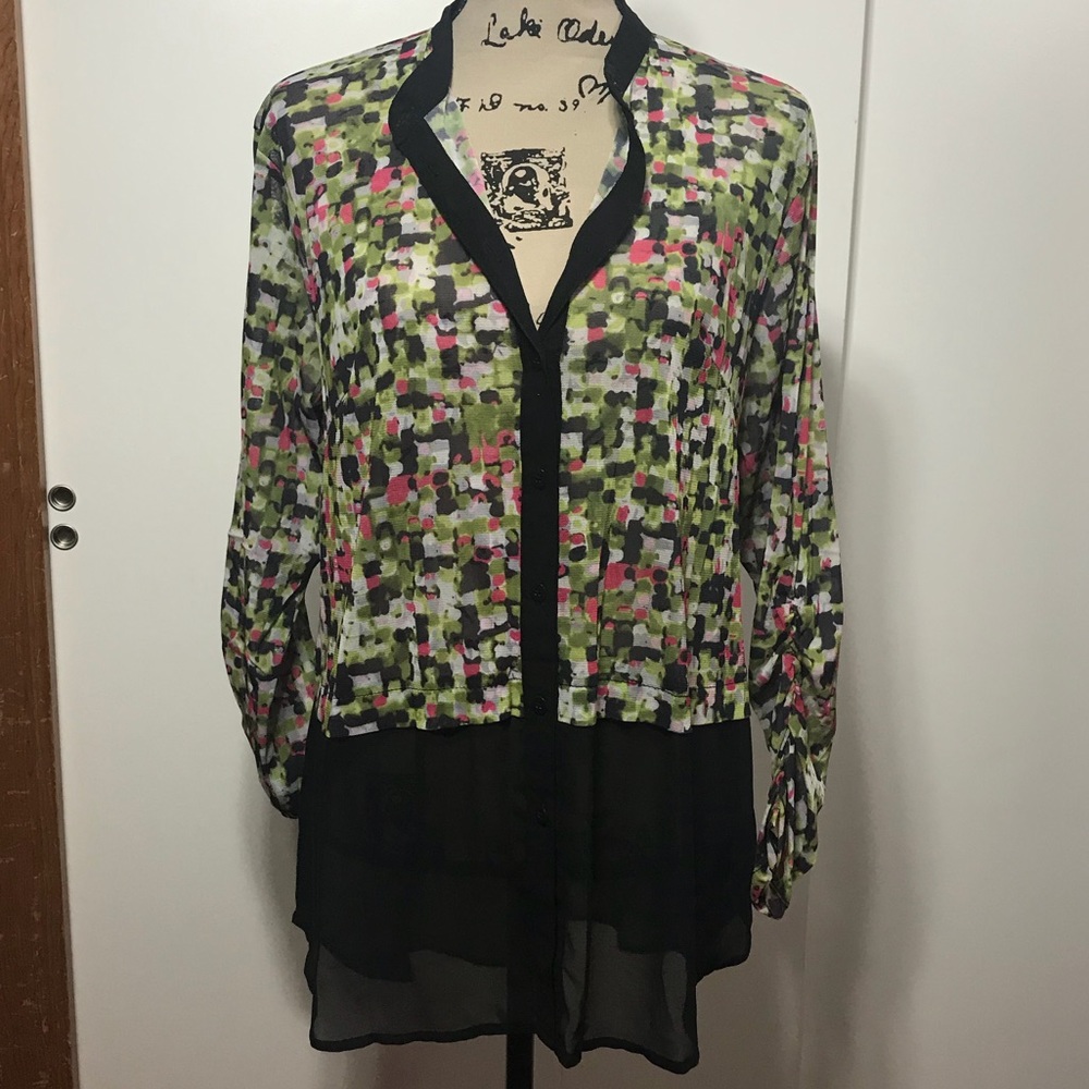 Avon Black Sheer Tunic XL